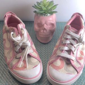 Coach Canvas / Converse style low lace up sneaker size 7.5